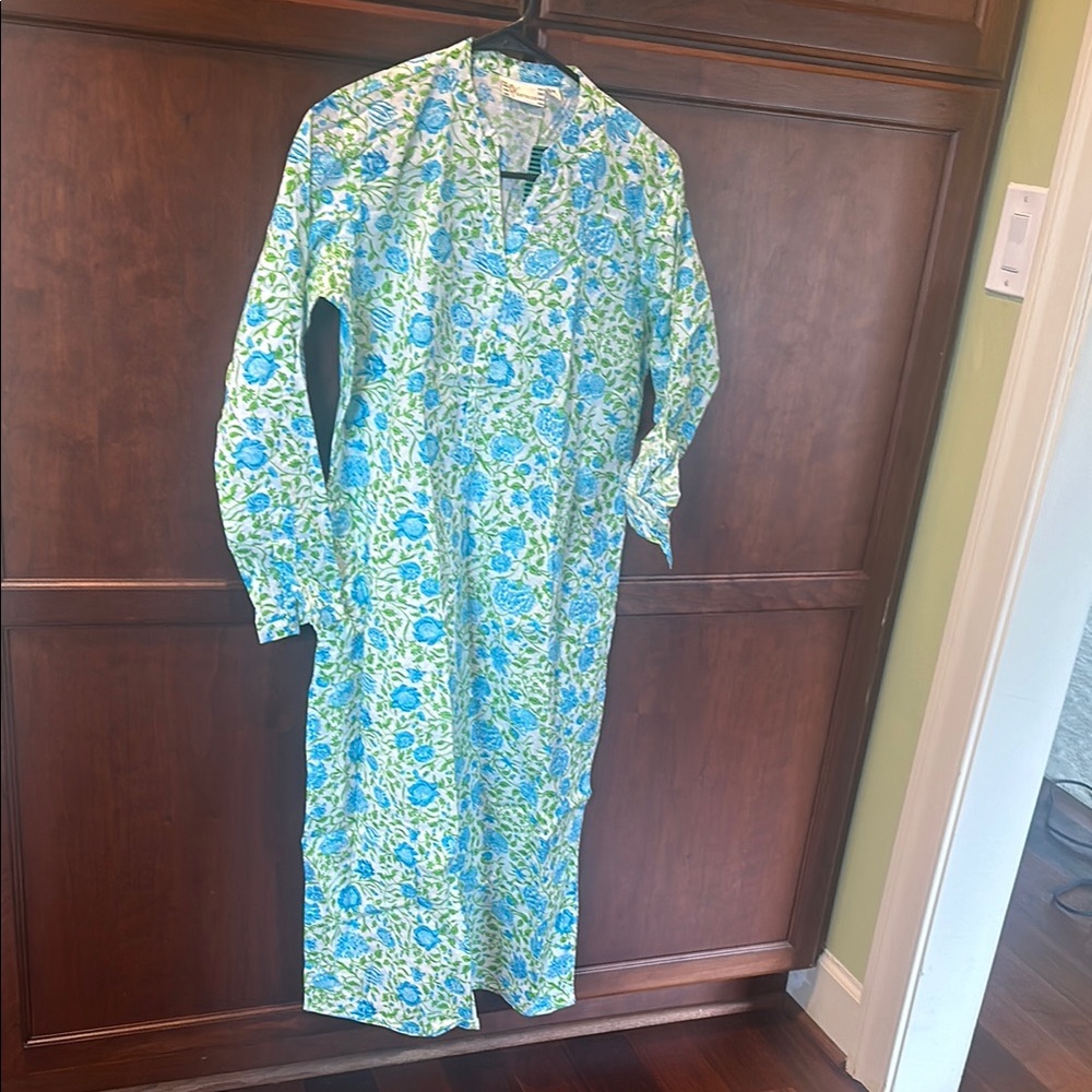 Westside brand Floral Blue and Green cotton Kurta